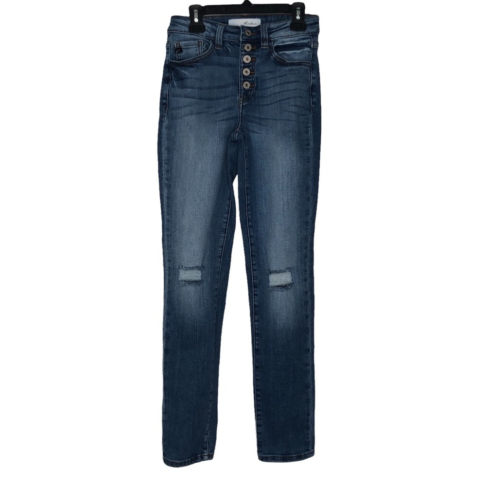 KanCan Emmett High-Rise Button Fly Skinny Straight Jeans Size 3/25‎